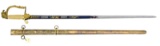 ATTRACTIVE AMERICAN EAGLEHEAD SWORD WITH BLUE &