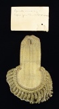 EPAULET OF CAPT. JOHN BARNES, CIRCA 1825.