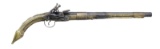 TURKISH RAT TAIL MIQUELET PISTOL.