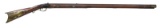 UNMARKED MULE EAR KENTUCKY RIFLE.
