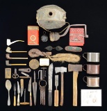 LARGE GROUP OF FUR TRADE ITEMS.
