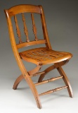 GEORGE A. CUSTER FOLDING CAMP CHAIR.