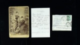 INTERESTING INSCRIBED LIBBIE CUSTER & MAGGIE
