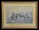 RARE PRESENTATION OF PLATINUM PRINT OF CUSTER