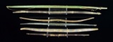 SIX NATIVE AMERICAN BOWS.