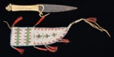 CIRCA 1880 NATIVE AMERICAN BEADED SHEATH &