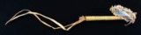 RAWHIDE & BEADED NATIVE AMERICAN QUIRT.