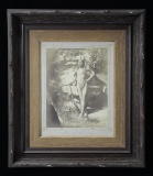 FINE FRAMED LARGE FORMAT PHOTOGRAPH OF NATIVE