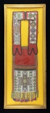 FINE ANISHINAABE GREAT LAKES BEADED BANDOLIER BAG.