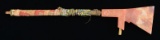 FINE NATIVE AMERICAN DECORATED CATLINITE PIPE.