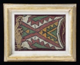 PONY BEAD DECORATED PANEL.