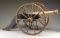 ATTRACTIVE VINTAGE CARVED WOODEN CANNON.