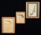3 FRAMED REMINGTON ILLUSTRATED ADS CIRCA 1875.