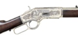 WINCHESTER 1873 FACTORY ENGRAVED 3RD MODEL LEVER