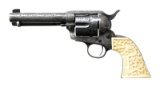 VERY ORNATE CUSTOM ENGRAVED  SILVER INLAID COLT