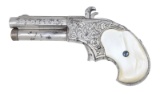 REMINGTON RIDER FACTORY ENGRAVED MAGAZINE PISTOL.
