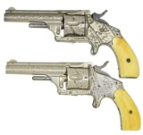 PAIR OF MERWIN HULBERT FACTORY ENGRAVED MEDIUM