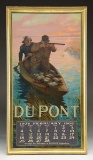 FRAMED DUPONT EXPLOSIVES 1906 CALENDAR.