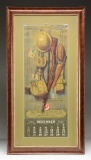 FRAMED PETERS CARTRIDGE CO. 1922 CALENDAR.