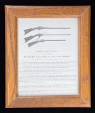 RARE ILLUSTRATED AD SHEET FOR PORTER TURRET RIFLE.