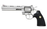 STAINLESS COLT PYTHON DOUBLE ACTION REVOLVER.