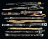LARGE LOT OF US MILITARY LEATHER CIVILIAN LEATHER