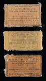 3 ORIGINAL CARTRIDGES PACKS FOR 36 CAL. COLT NAVY