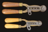 TWO LARGE FRANKFORD ARSENAL GANG MOLDS.