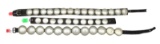 THREE 19th CENTURY CONCHO BELTS.