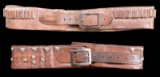 PAIR OF COWBOY MONEY BELTS.