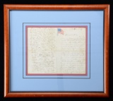 UNIQUE PATRIOTIC LETTER TO SAMUEL COLT APRIL