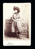 SCARCE CABINET CARD PHOTO OF TRICK SHOT EXPERT