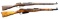 2 RUSSIAN MOSIN NAGANT BOLT ACTION RIFLES.