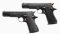 2 STAR MODEL B SEMI AUTO PISTOLS.