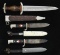 3 GERMAN EDGED WEAPONS.