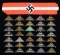 WWII GERMAN HJ SLEEVE TRIANGLES & ARMBAND.