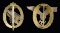 2 WWII STYLE PERSONALIZED GERMAN BADGES.