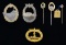 3 WWII STYLE GERMAN NAVAL BADGES & 3 NAVAL