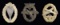 3 WWII STYLE GERMAN NSFK BADGES.