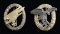 2 WWII STYLE GERMAN LUFTWAFFE BADGES.