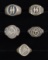 5 WWII STYLE GERMAN RINGS.