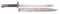 CANADIAN M1905 ROSS RIFLE BAYONET & SCABBARD AND A