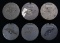 ASSORTMENT OF 6 THOMPSON SMG DRUMS.