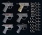 LOT OF 6 HECKLER & KOCH TRIGGER PACK HOUSINGS &