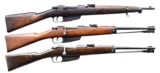 3 WWII ITALIAN CARCANO MODEL 1891 BOLT ACTION
