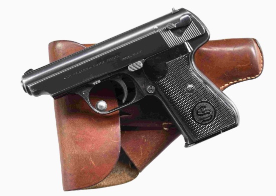 WWII GERMAN POLICE SAUER 38H SEMI AUTO PISTOL.