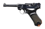 REFINISHED DWM P.08 LUGER SEMI-AUTOMATIC PISTOL.