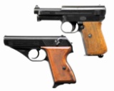 LOT OF TWO MAUSER SEMI AUTO PISTOLS.