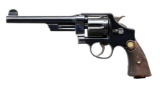 INSCRIBED S&W BRITISH TRIPLE LOCK DA REVOLVER.