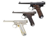 LOT OF THREE JAPANESE TYPE 14 NAMBU SEMI AUTO